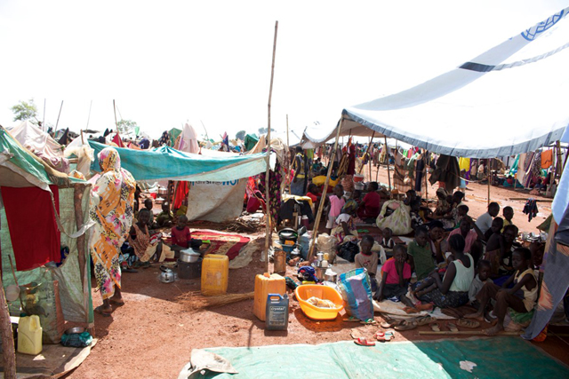 War in South Sudan has displaced thousands. Photo via @peterlouis6