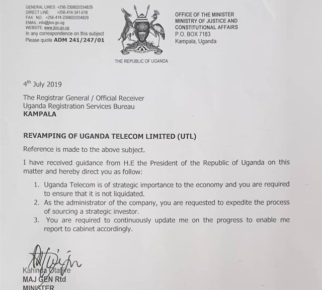 Uganda: Museveni orders Otafiire on UTL, Bemanya stays - Extensia
