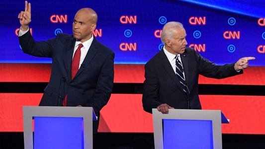 Rivals clash with frontrunner Biden at Democratic debate