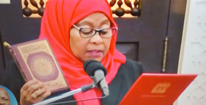 Tanzania President Samia Hassan Suluhu Sworn In